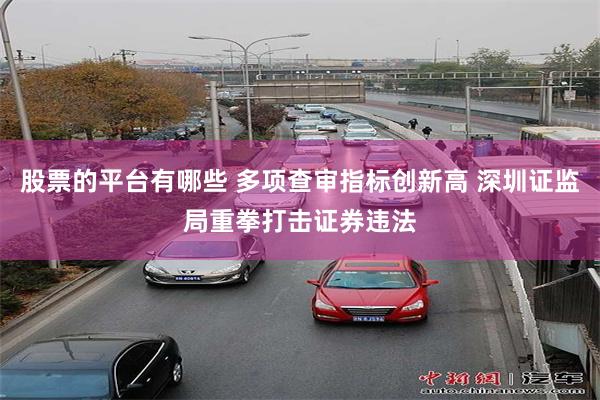 股票的平台有哪些 多项查审指标创新高 深圳证监局重拳打击证券违法