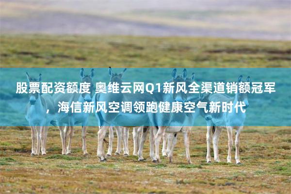 股票配资额度 奥维云网Q1新风全渠道销额冠军,海信新风空调领跑健康空气新时代