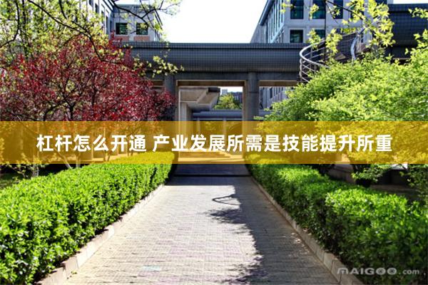 杠杆怎么开通 产业发展所需是技能提升所重